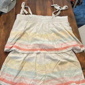 2 piece Ombré shorts & top set NEW Large